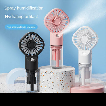 2-in-1 Nano-Sprüh-Handventilator – Abkühlung & Feuchtigkeit für unterwegs!