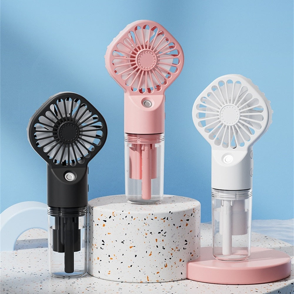 2-in-1 Nano-Sprüh-Handventilator – Abkühlung & Feuchtigkeit für unterwegs!