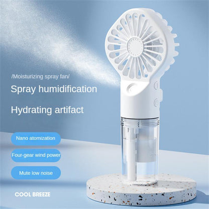 2-in-1 Nano-Sprüh-Handventilator – Abkühlung & Feuchtigkeit für unterwegs!